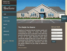 Tablet Screenshot of hawthorneprop.com